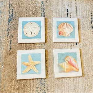 ❤️LAST CHANCE❤️ 4 8”x8” costal pictures from T.J.MAXX🏖